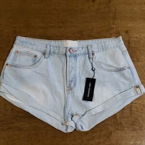 One Teaspoon Women's Light Blue Bandits Denim Shorts 33